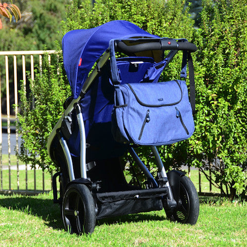 affordable nappy bags, canvas nappy bags, blue nappy bag, quality and afforable nappy bag, easy access, stylish, nappy bags under $100