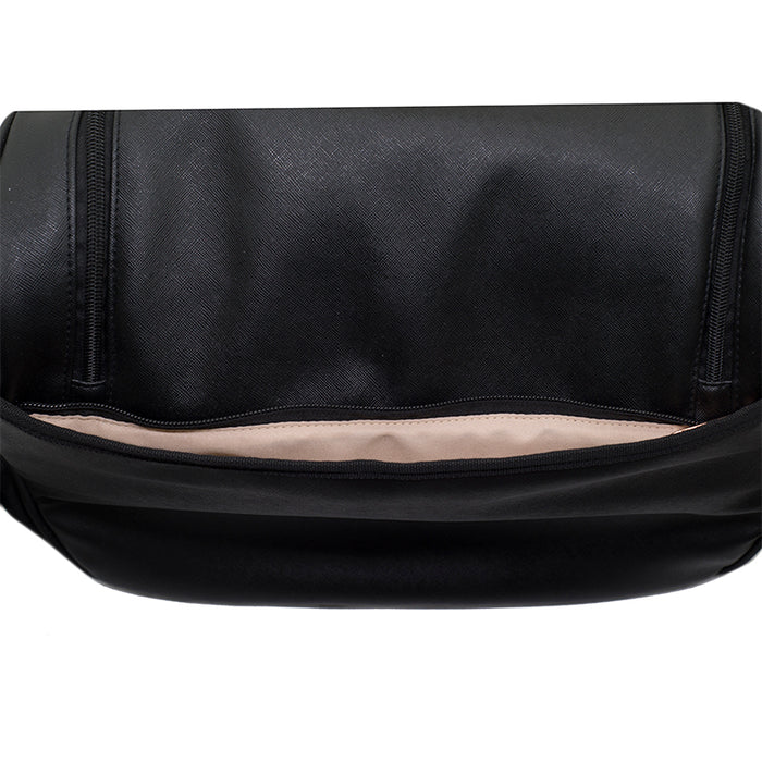 Zoe Vegan Leather in Black