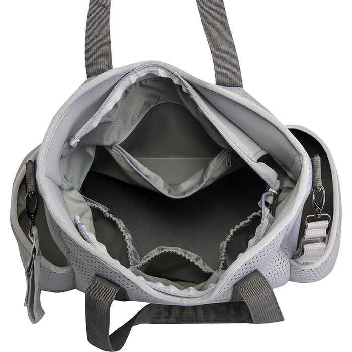 Lulu Neoprene Tote Two toned grey - gr8x