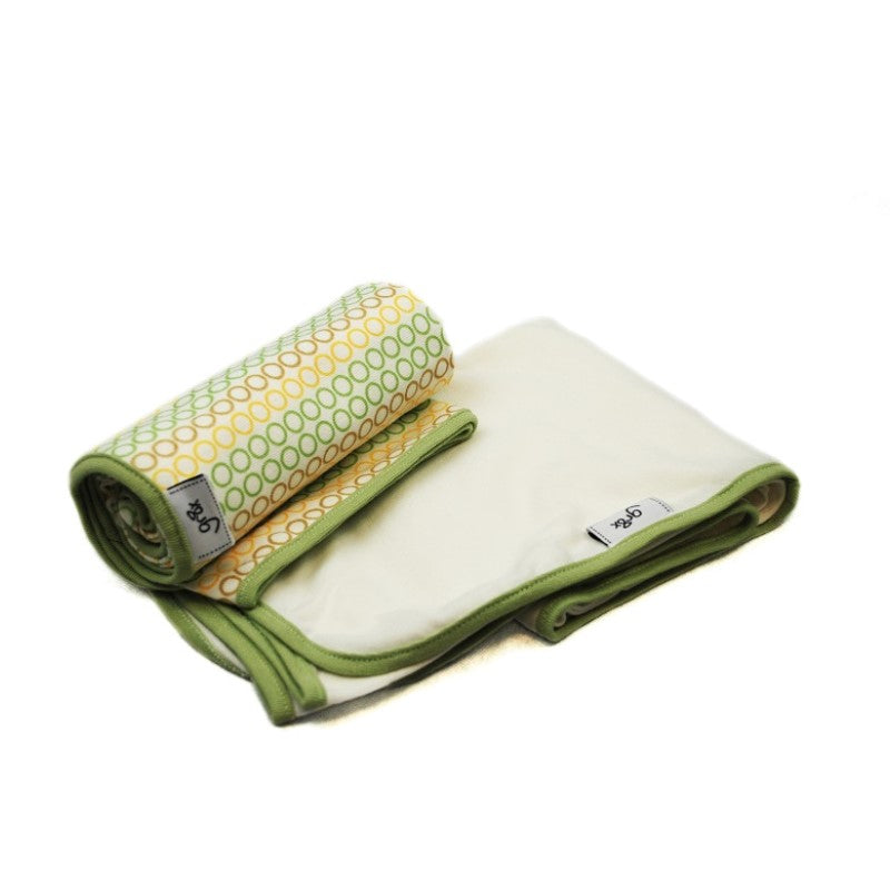 gr8x Great Expectations Ovals Nature Swaddle Wraps - Green Double