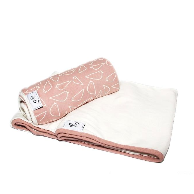 Birds Attraction Misty Rose Double Stretch Swaddling Wraps