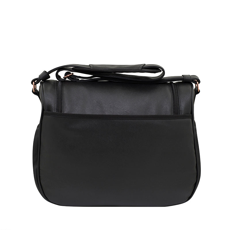 gr8x Great Expectations Zoe Vegan Leather Nappy Bag - Black
