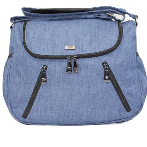 gr8x Great Expectations Zoe Nappy Bag - Snowflake Blue