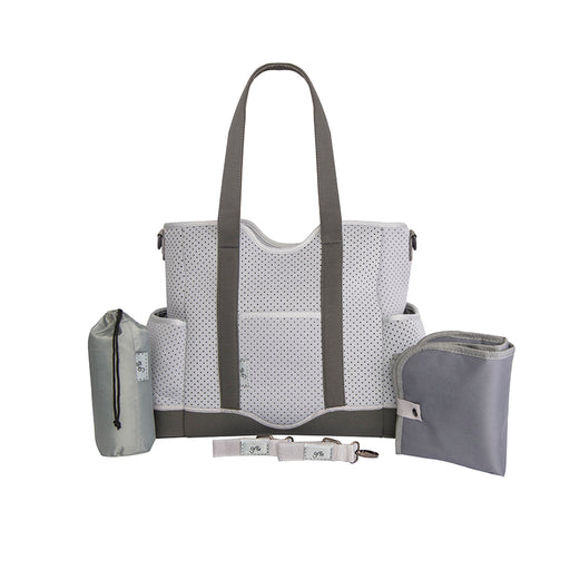 Lulu Neoprene Tote Two toned grey - gr8x