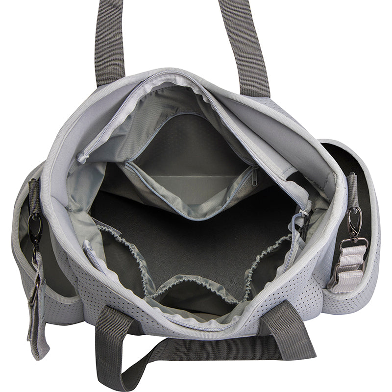 Lulu Neoprene Tote Two toned grey - gr8x